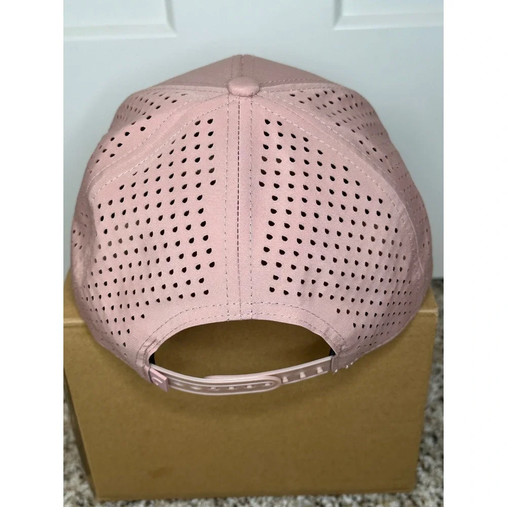 Zyia Active Laser‎ Cut Perforated Baseball Hat Pink Adjustable Snapback Cap